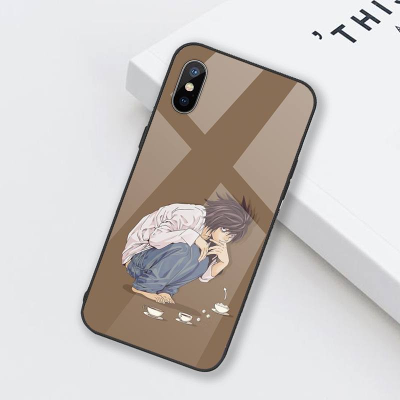 Manga Anime DN Death Note Ryuk Phone Case Tempered glass For iphone 6 6S 7 8 plus X XS XR 11 12 mini PRO MAX