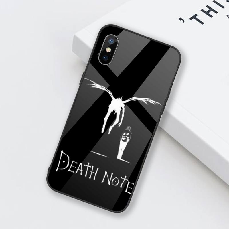 Manga Anime DN Death Note Ryuk Phone Case Tempered glass For iphone 6 6S 7 8 plus X XS XR 11 12 mini PRO MAX
