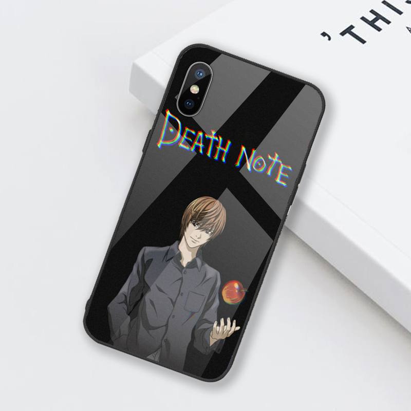 Manga Anime DN Death Note Ryuk Phone Case Tempered glass For iphone 6 6S 7 8 plus X XS XR 11 12 mini PRO MAX