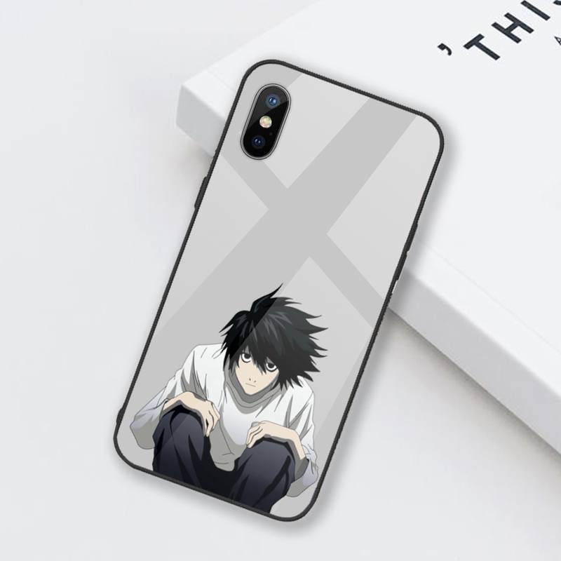 Manga Anime DN Death Note Ryuk Phone Case Tempered glass For iphone 6 6S 7 8 plus X XS XR 11 12 mini PRO MAX