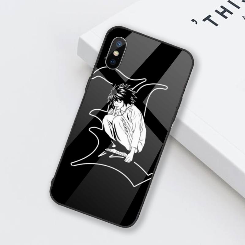 Cartoons Manga Anime DN Death Note Ryuk Phone Case Tempered glass For iphone 6 6S 7 8 plus X XS XR 11 12 mini PRO MAX
