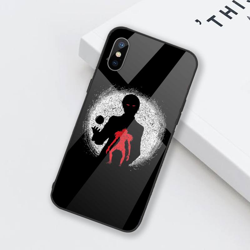 Cartoons Manga Anime DN Death Note Ryuk Phone Case Tempered glass For iphone 6 6S 7 8 plus X XS XR 11 12 mini PRO MAX