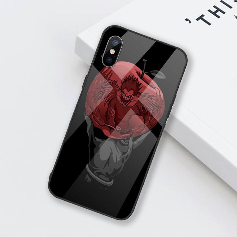 Cartoons Manga Anime DN Death Note Ryuk Phone Case Tempered glass For iphone 6 6S 7 8 plus X XS XR 11 12 mini PRO MAX