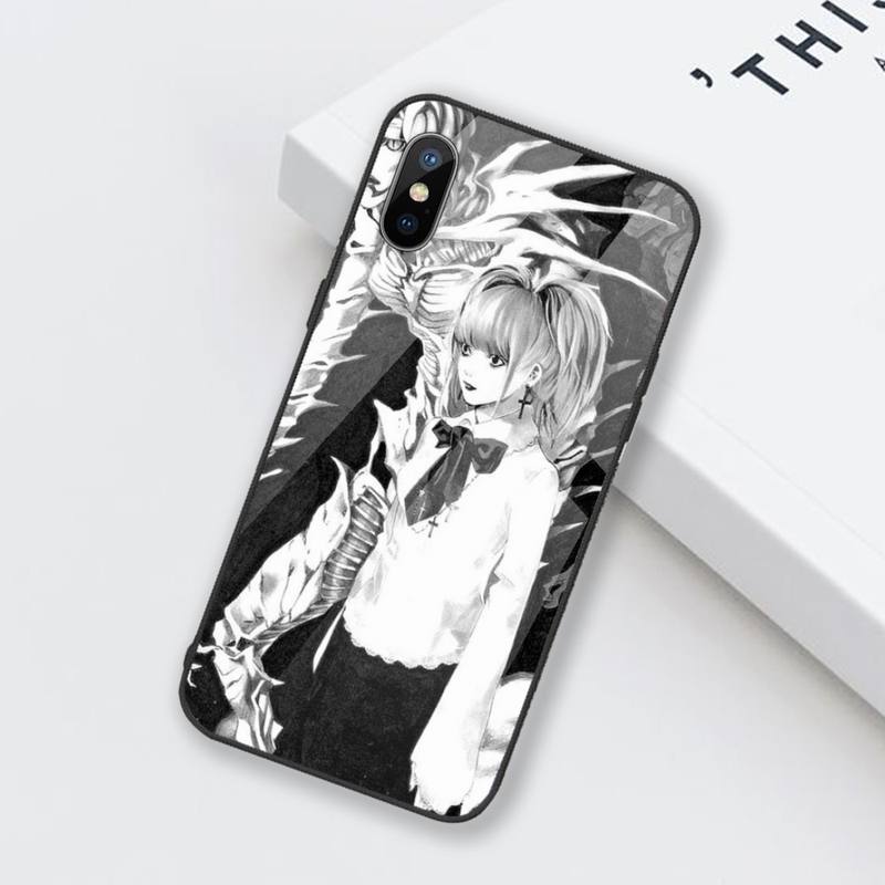Cartoons Manga Anime DN Death Note Ryuk Phone Case Tempered glass For iphone 6 6S 7 8 plus X XS XR 11 12 mini PRO MAX