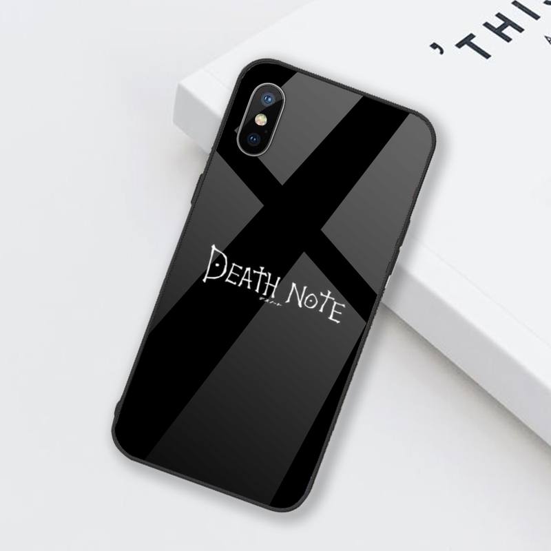 Cartoons Manga Anime DN Death Note Ryuk Phone Case Tempered glass For iphone 6 6S 7 8 plus X XS XR 11 12 mini PRO MAX
