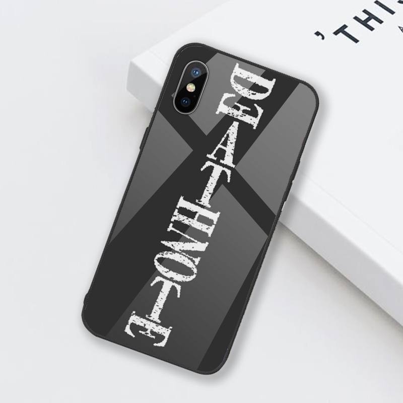 Cartoons Manga Anime DN Death Note Ryuk Phone Case Tempered glass For iphone 6 6S 7 8 plus X XS XR 11 12 mini PRO MAX