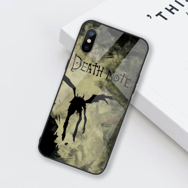 Cartoons Manga Anime DN Death Note Ryuk Phone Case Tempered glass For iphone 6 6S 7 8 plus X XS XR 11 12 mini PRO MAX