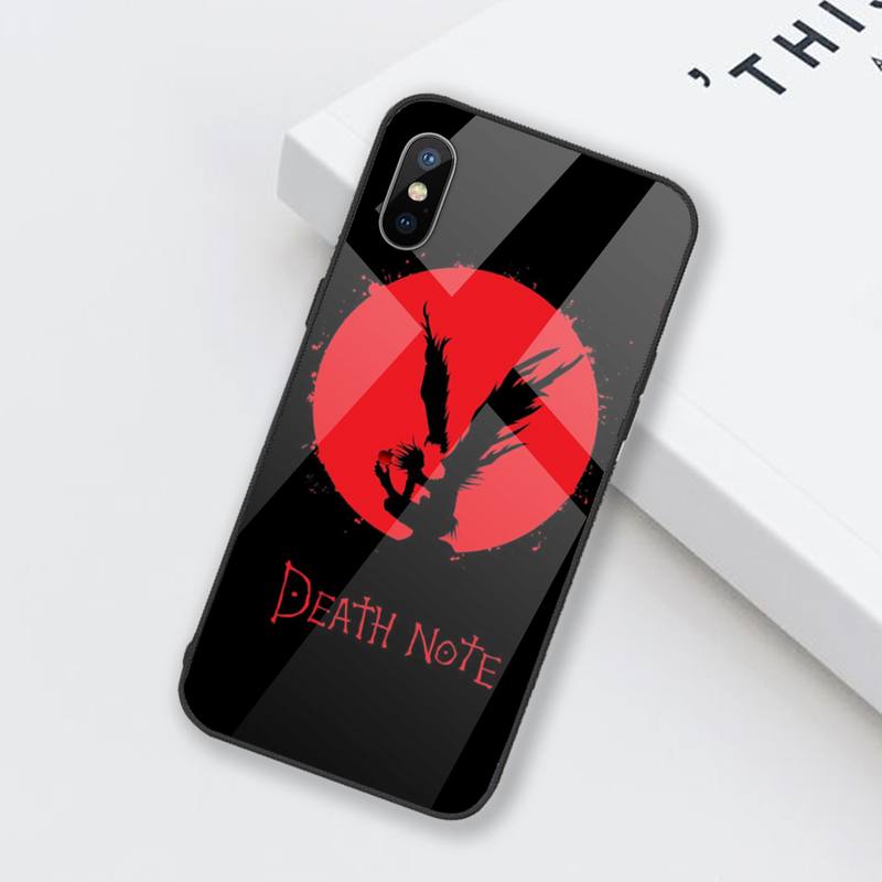 Cartoons Manga Anime DN Death Note Ryuk Phone Case Tempered glass For iphone 6 6S 7 8 plus X XS XR 11 12 mini PRO MAX