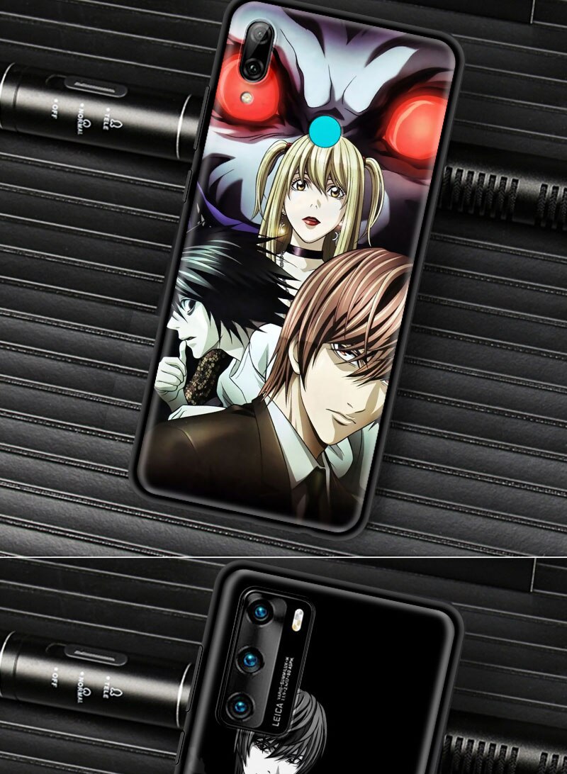 Luxury Phone Cover for Huawei P30 P40 Lite P Smart Z Y6 Y7 Case for Honor 9X Pro 8X Play 9A Soft Shell Death Note