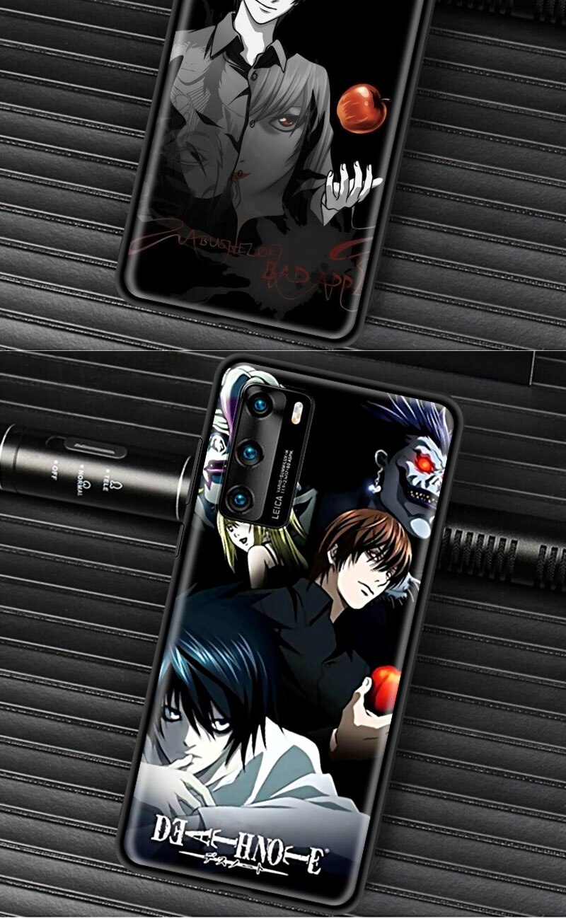 Luxury Phone Cover for Huawei P30 P40 Lite P Smart Z Y6 Y7 Case for Honor 9X Pro 8X Play 9A Soft Shell Death Note