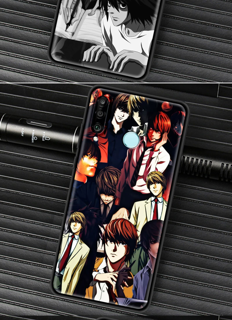 Luxury Phone Cover for Huawei P30 P40 Lite P Smart Z Y6 Y7 Case for Honor 9X Pro 8X Play 9A Soft Shell Death Note