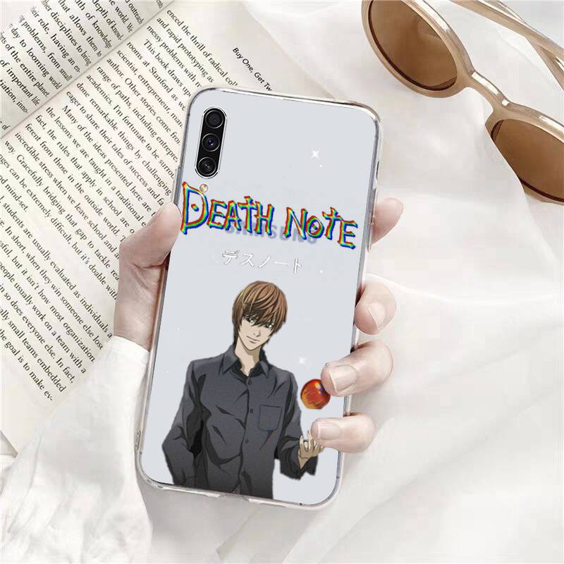 death note Phone Case Transparent for Samsung A71 S9 10 20 HUAWEI p30 40 honor 10i 8x xiaomi note 8 Pro 10t 11