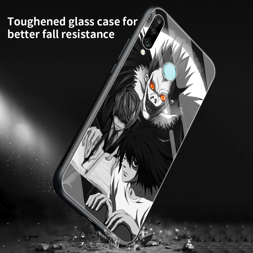 Rem And Misa Anime DN Death Note Painted Glass Case for Huawei P30 P20 Lite P40 Pro P Smart Z Y7 2019 Honor 8X Tempered Phone Cover Shell Rem And Misa Anime DN Death Note Painted Glass Case for Huawei P30 P20 Lite P40 Pro P Smart Z Y7 2019 Honor 8X Tempered Phone Cover Shell