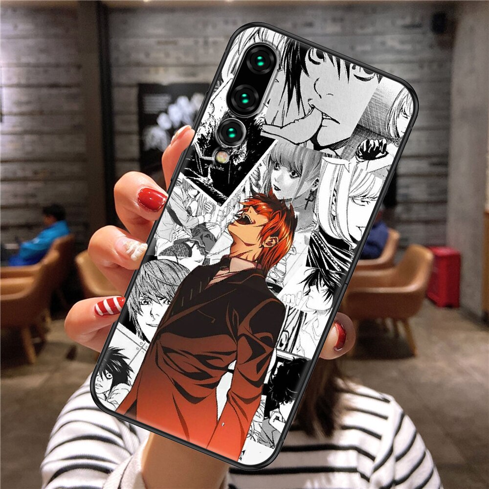 Anime DN Death Note L·Lawliet Phone case For Huawei P Mate P10 P20 P30 P40 10 20 Smart Z Pro Lite 2019 black 3D back art bumper Anime DN Death Note L·Lawliet Phone case For Huawei P Mate P10 P20 P30 P40 10 20 Smart Z Pro Lite 2019 black 3D back art bumper
