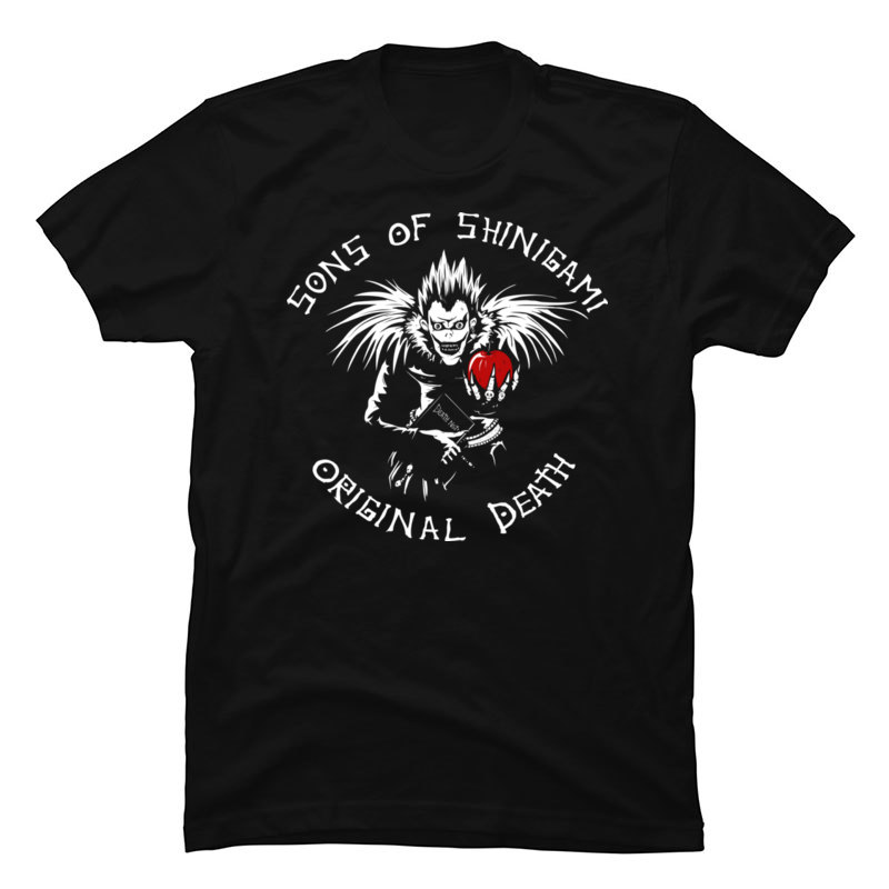 Anime DN Death Note Brand New T Shirts Sons of Shinigami Cool Tops Tees All Might Cotton Fabric Short Sleeve Leisure Clothing Men Anime DN Death Note Brand New T Shirts Sons of Shinigami Cool Tops Tees All Might Cotton Fabric Short Sleeve Leisure Clothing Men