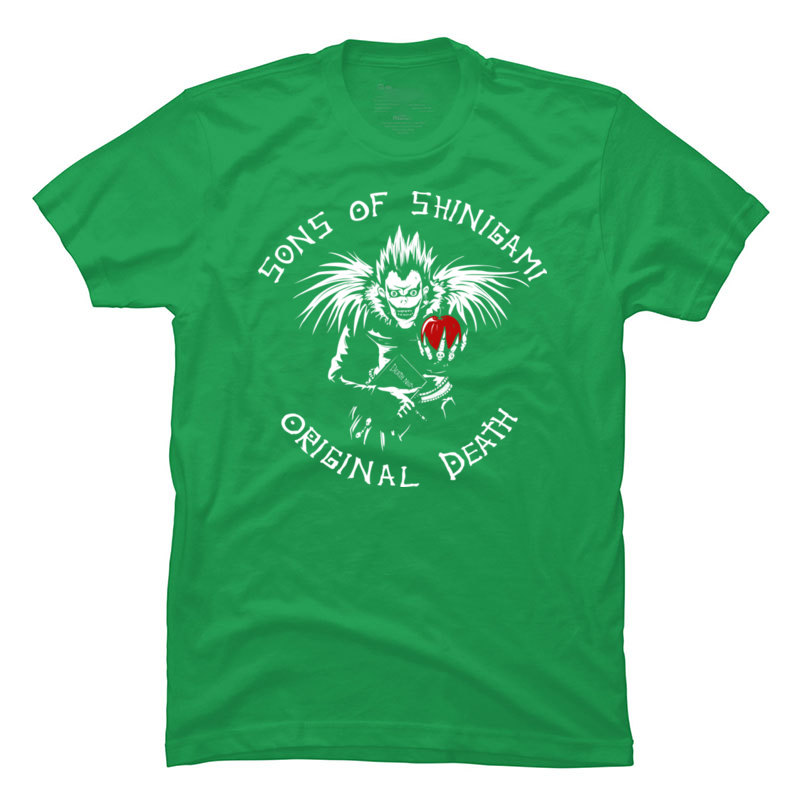 Anime DN Death Note Brand New T Shirts Sons of Shinigami Cool Tops Tees All Might Cotton Fabric Short Sleeve Leisure Clothing Men Anime DN Death Note Brand New T Shirts Sons of Shinigami Cool Tops Tees All Might Cotton Fabric Short Sleeve Leisure Clothing Men
