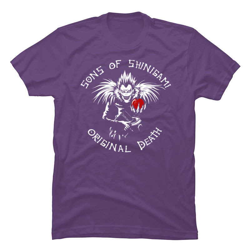 Anime DN Death Note Brand New T Shirts Sons of Shinigami Cool Tops Tees All Might Cotton Fabric Short Sleeve Leisure Clothing Men Anime DN Death Note Brand New T Shirts Sons of Shinigami Cool Tops Tees All Might Cotton Fabric Short Sleeve Leisure Clothing Men