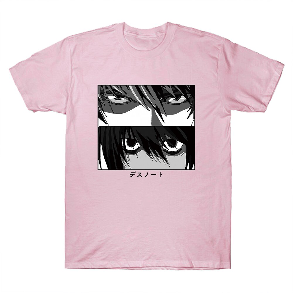 Japanese Anime DN Death Note Cartoon Tshirt Kira L Graphic Tees Harajuku Summer Men Women Tops Unisex Tee Japanese Anime DN Death Note Cartoon Tshirt Kira L Graphic Tees Harajuku Summer Men Women Tops Unisex Tee