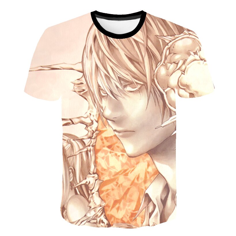 2021 New Anime DN Death Note 3D Print Men/women Casual Fashion Popular Harajuku Style Tshirt Streetwear Oversized Tops 2021 New Anime DN Death Note 3D Print Men/women Casual Fashion Popular Harajuku Style Tshirt Streetwear Oversized Tops