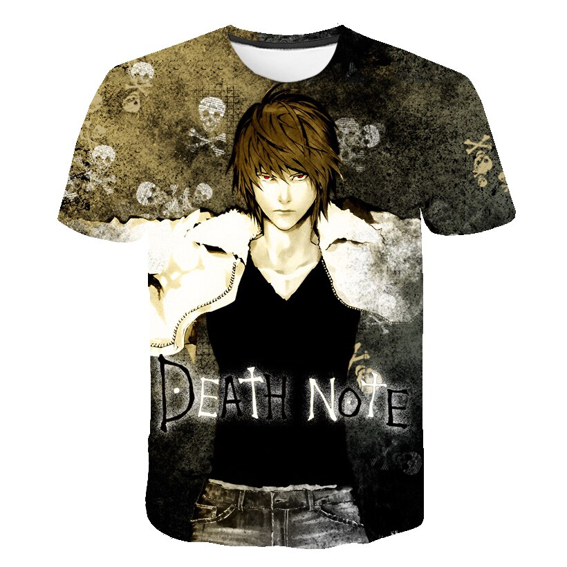 2021 New Anime DN Death Note 3D Print Men/women Casual Fashion Popular Harajuku Style Tshirt Streetwear Oversized Tops 2021 New Anime DN Death Note 3D Print Men/women Casual Fashion Popular Harajuku Style Tshirt Streetwear Oversized Tops
