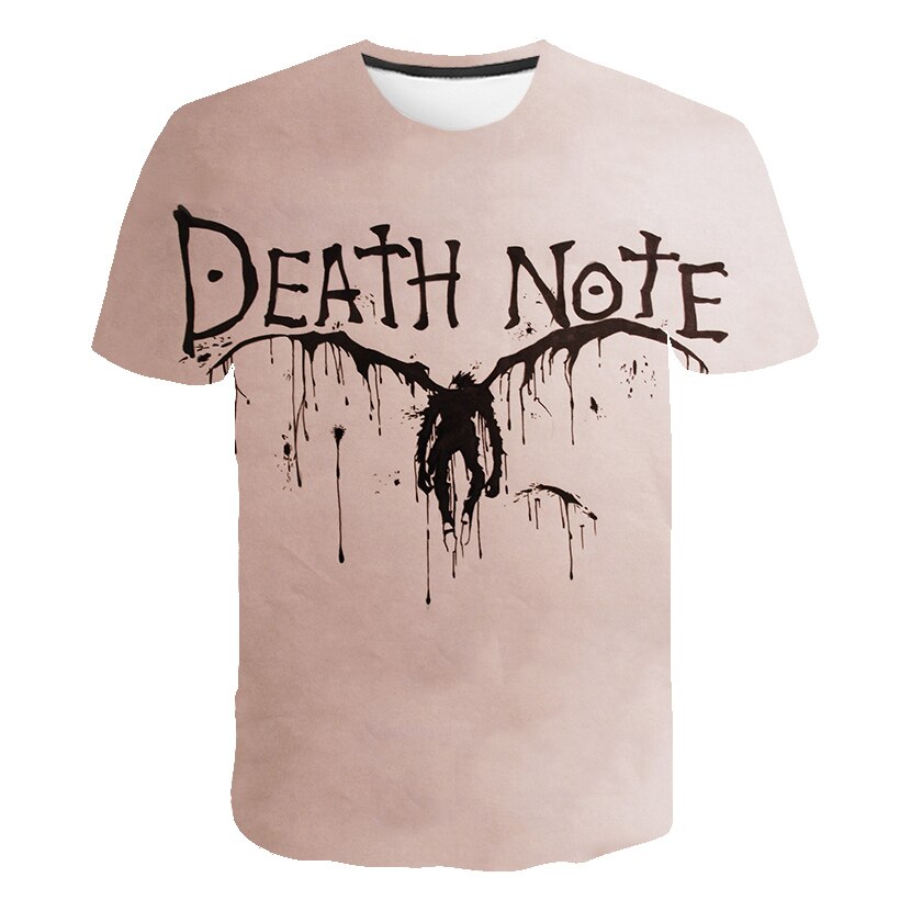 2021 New Anime DN Death Note 3D Print Men/women Casual Fashion Popular Harajuku Style Tshirt Streetwear Oversized Tops 2021 New Anime DN Death Note 3D Print Men/women Casual Fashion Popular Harajuku Style Tshirt Streetwear Oversized Tops