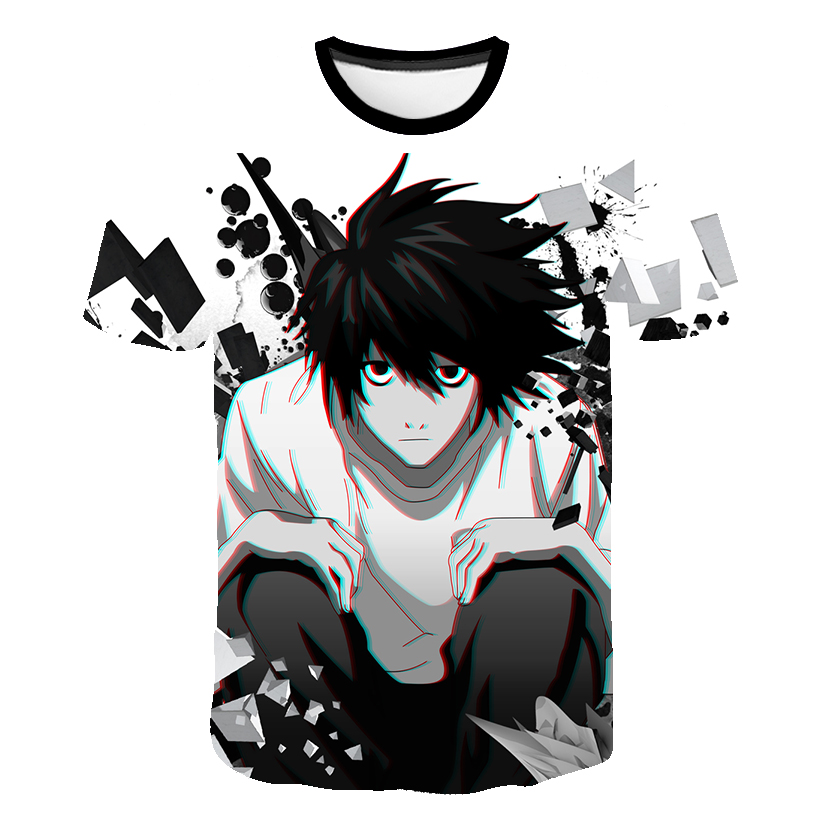 Anime DN Death Note 3D Printed T-shirt Harajuku Streetwear Men Women Fashion O-Neck Short Sleeve Oversized T Shirt HipHop Tees Tops Anime DN Death Note 3D Printed T-shirt Harajuku Streetwear Men Women Fashion O-Neck Short Sleeve Oversized T Shirt HipHop Tees Tops