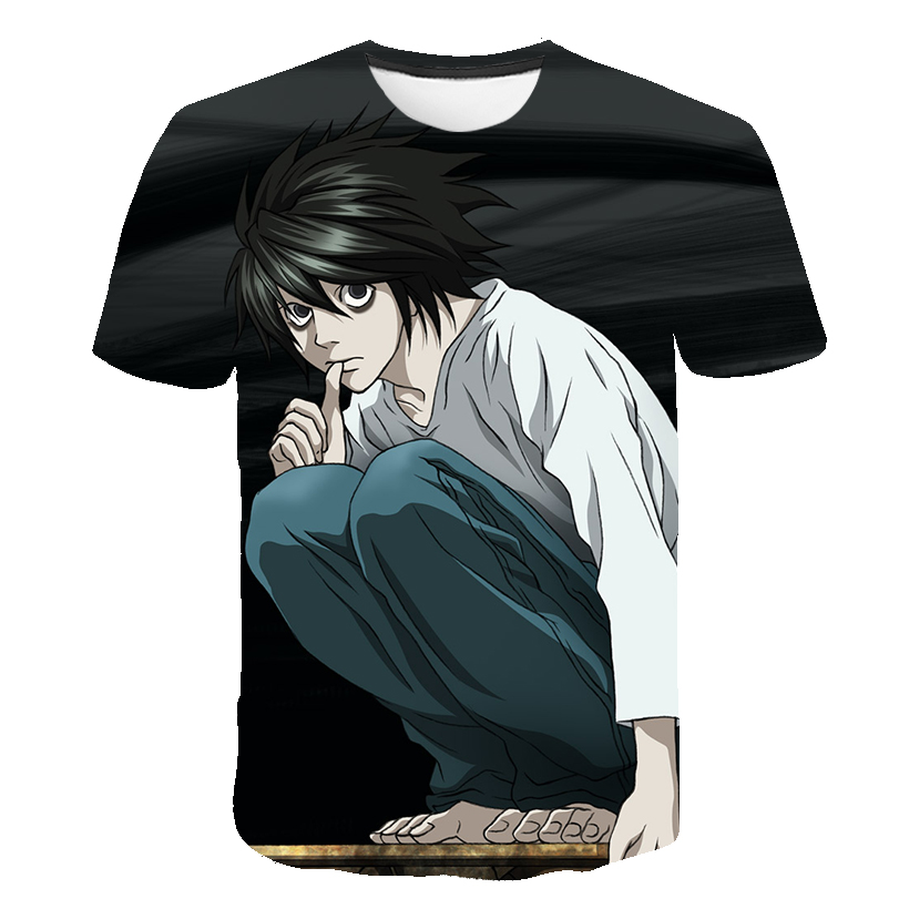 Anime DN Death Note 3D Printed T-shirt Harajuku Streetwear Men Women Fashion O-Neck Short Sleeve Oversized T Shirt HipHop Tees Tops Anime DN Death Note 3D Printed T-shirt Harajuku Streetwear Men Women Fashion O-Neck Short Sleeve Oversized T Shirt HipHop Tees Tops