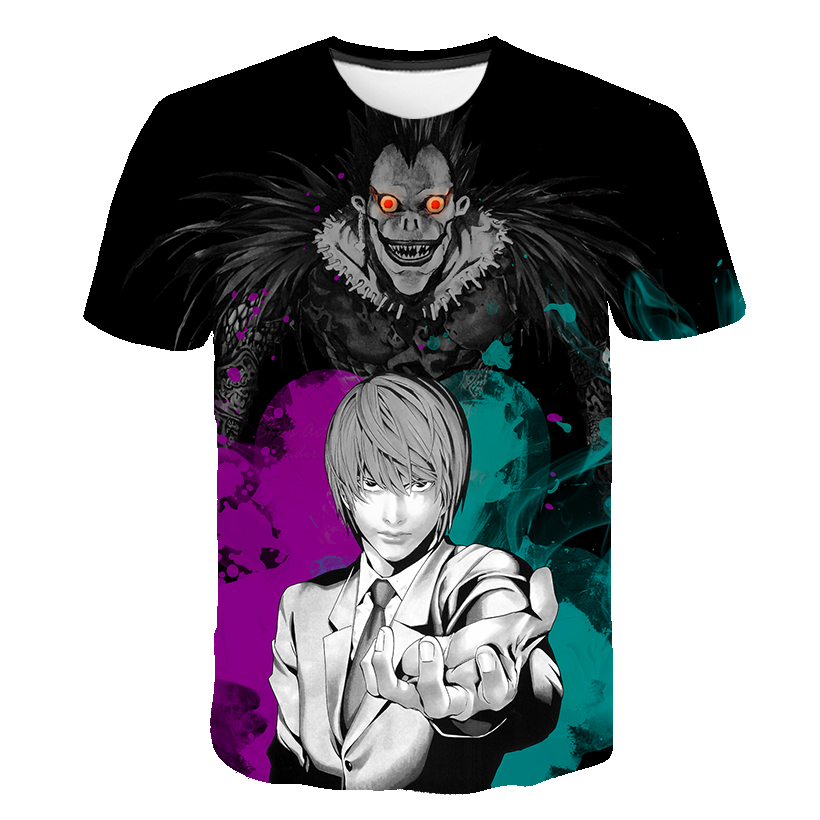 Anime DN Death Note 3D Printed T-shirt Harajuku Streetwear Men Women Fashion O-Neck Short Sleeve Oversized T Shirt HipHop Tees Tops Anime DN Death Note 3D Printed T-shirt Harajuku Streetwear Men Women Fashion O-Neck Short Sleeve Oversized T Shirt HipHop Tees Tops