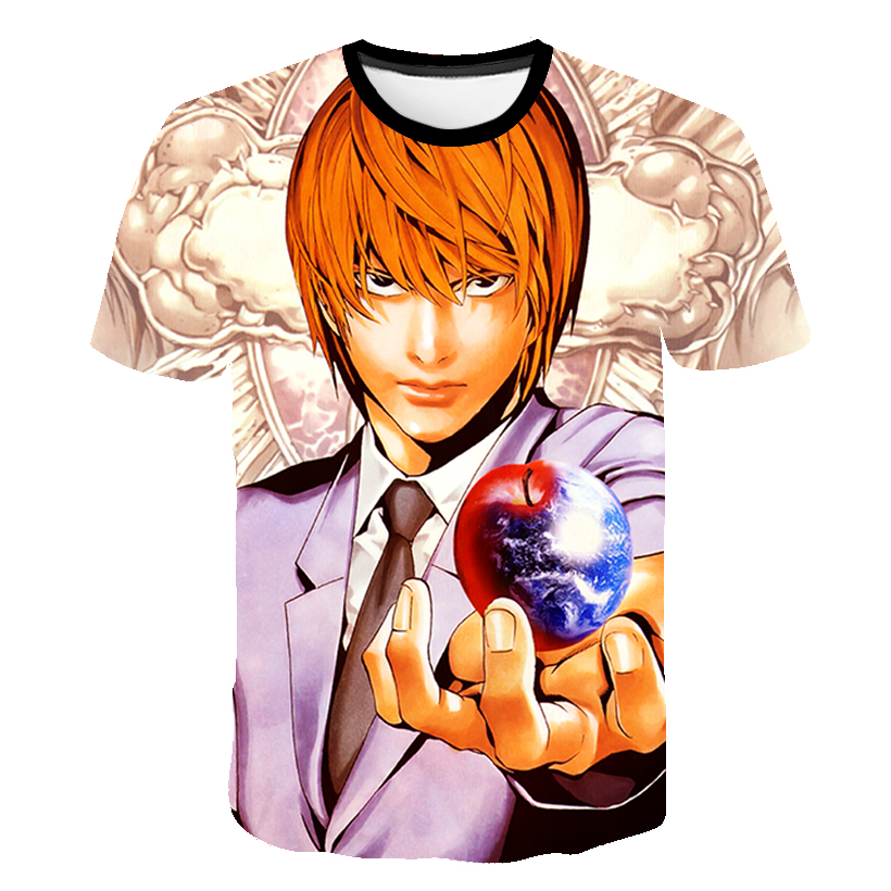 Anime DN Death Note 3D Printed T-shirt Harajuku Streetwear Men Women Fashion O-Neck Short Sleeve Oversized T Shirt HipHop Tees Tops Anime DN Death Note 3D Printed T-shirt Harajuku Streetwear Men Women Fashion O-Neck Short Sleeve Oversized T Shirt HipHop Tees Tops