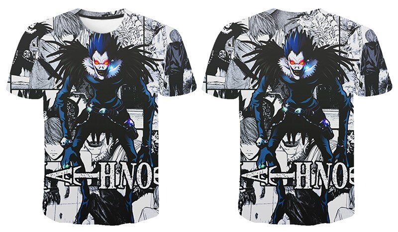 Anime DN Death Note 3D Print Short Sleeve T-Shirt