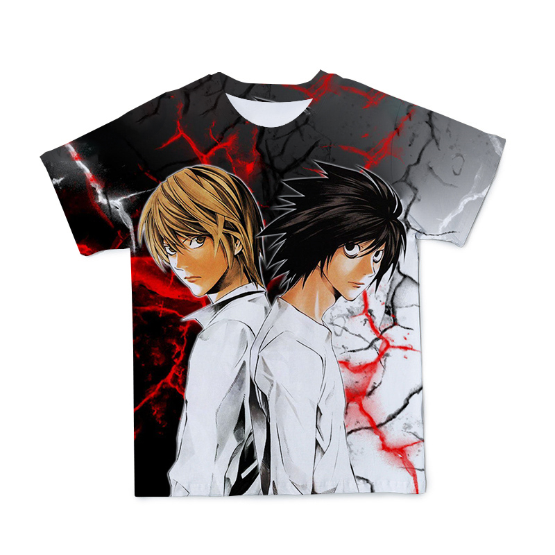 Anime DN Death Note 3D Printing Casual T-Shirt Anime DN Death Note 3D Printing Casual T-Shirt