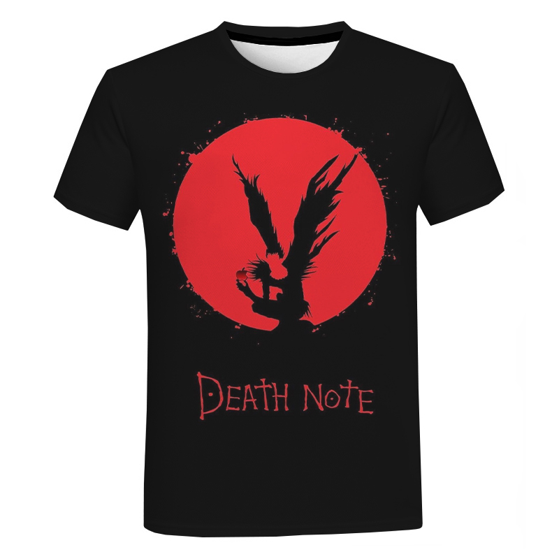 Anime DN Death Note 3D Print Short Sleeve T-Shirt Anime DN Death Note 3D Print Short Sleeve T-Shirt