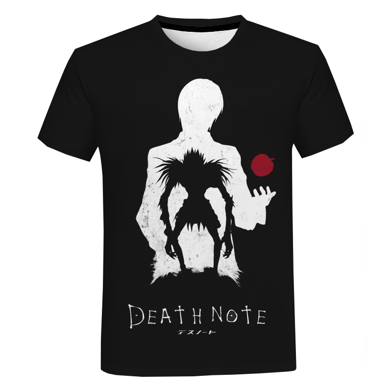 Anime DN Death Note 3D Print Short Sleeve T-Shirt Anime DN Death Note 3D Print Short Sleeve T-Shirt