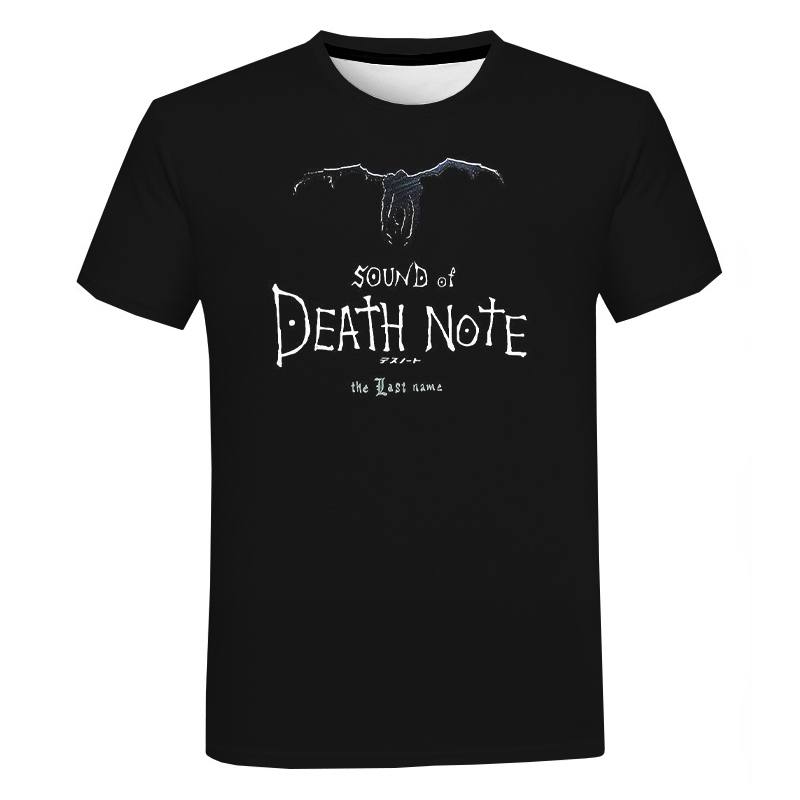 Anime DN Death Note 3D Print Short Sleeve T-Shirt Anime DN Death Note 3D Print Short Sleeve T-Shirt