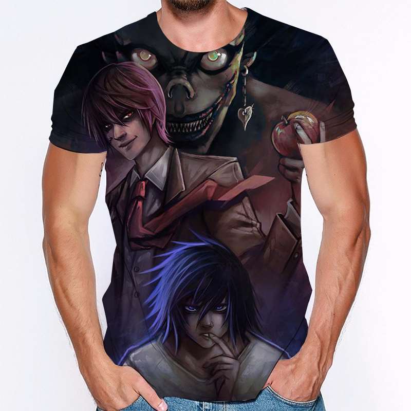 Anime DN Death Note 3D Print Casual T-Shirt