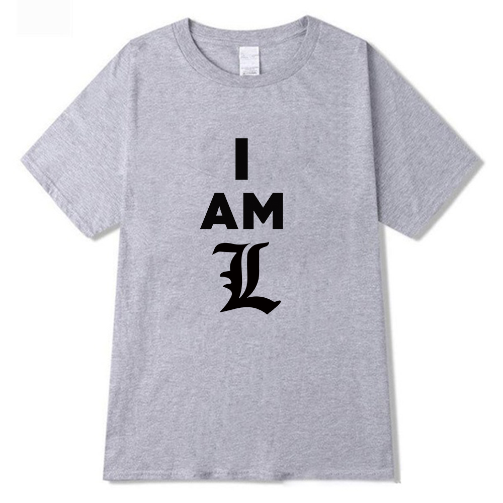 Anime DN Death Note Kira Print Short Sleeve Round Neck Casual T-Shirt Anime DN Death Note Kira Print Short Sleeve Round Neck Casual T-Shirt