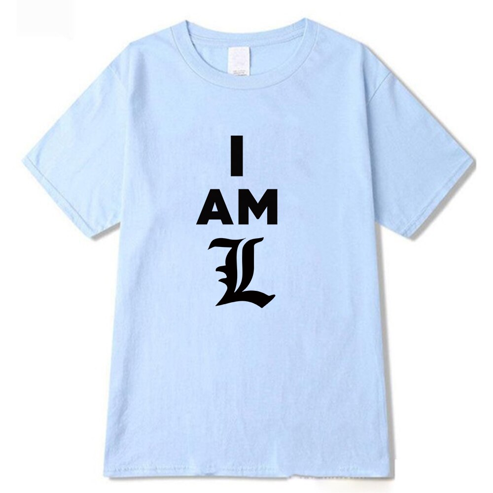 Anime DN Death Note Kira Print Short Sleeve Round Neck Casual T-Shirt Anime DN Death Note Kira Print Short Sleeve Round Neck Casual T-Shirt