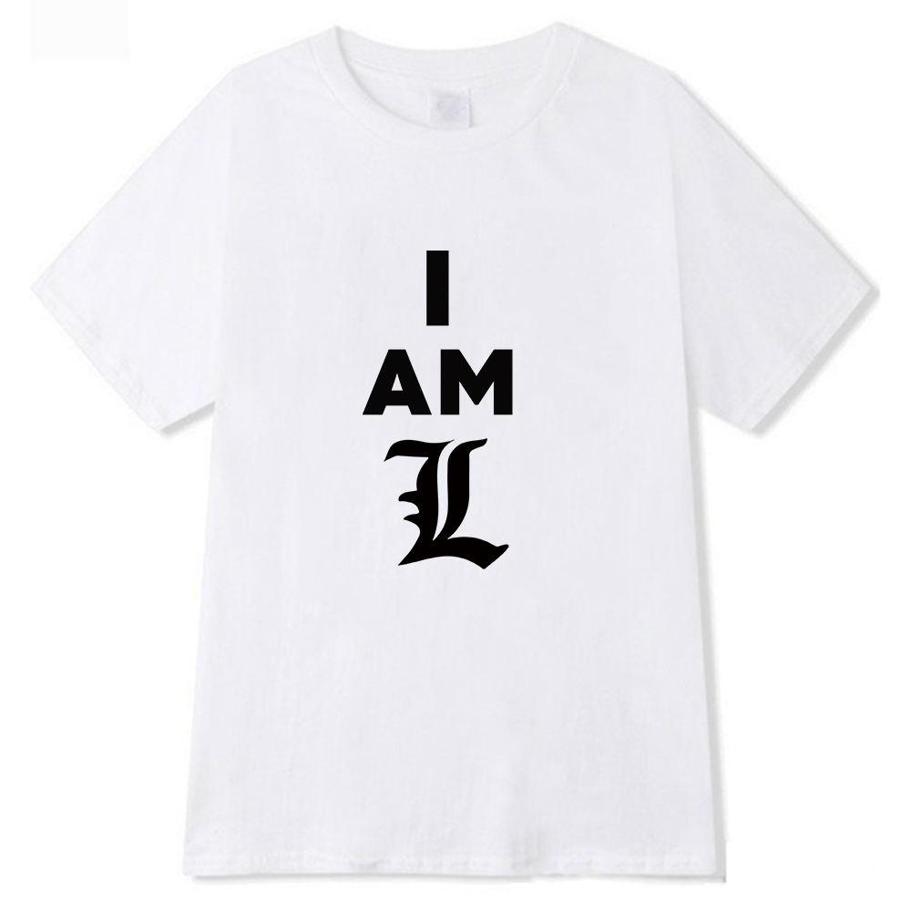 Anime DN Death Note Kira Print Short Sleeve Round Neck Casual T-Shirt Anime DN Death Note Kira Print Short Sleeve Round Neck Casual T-Shirt