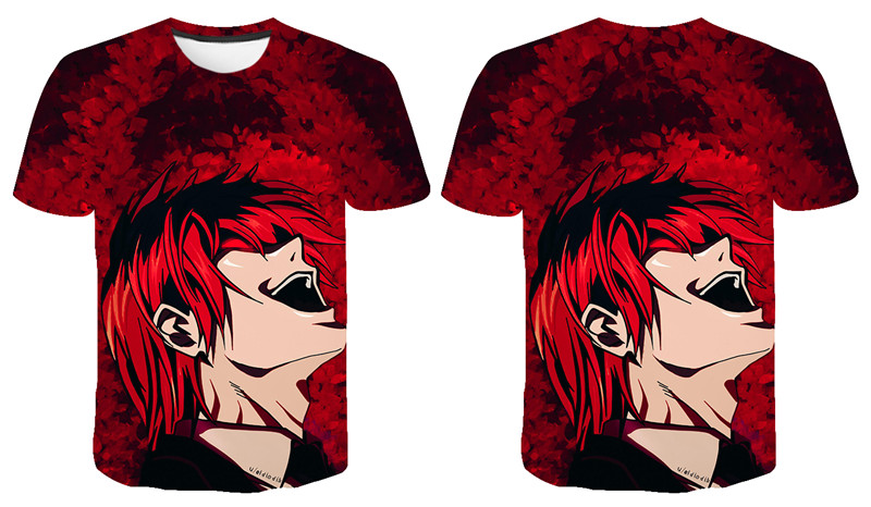 Movie Anime DN Death Note 3D Printed Casual Short Sleeve T-Shirt Movie Anime DN Death Note 3D Printed Casual Short Sleeve T-Shirt