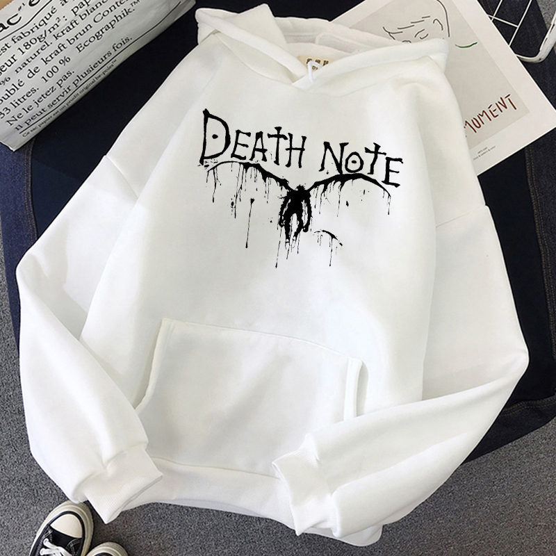 Harajuku Anime DN Death Note Hoodies Unisex Horror Hoodie Pullovers Spring Autumn Casual Graphic Hooded Streetwears Hoody Sweatshirts 03