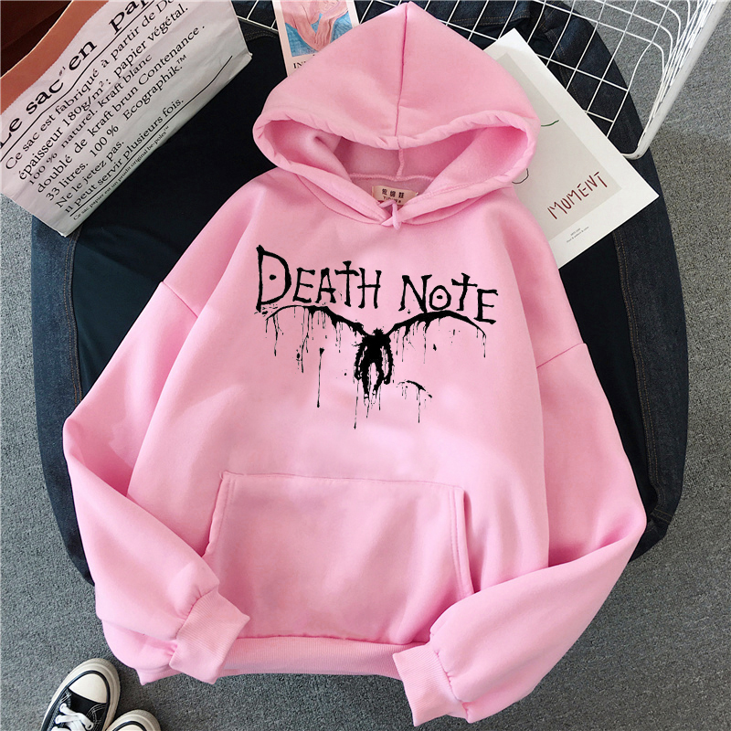 Harajuku Anime DN Death Note Hoodies Unisex Horror Hoodie Pullovers Spring Autumn Casual Graphic Hooded Streetwears Hoody Sweatshirts 03