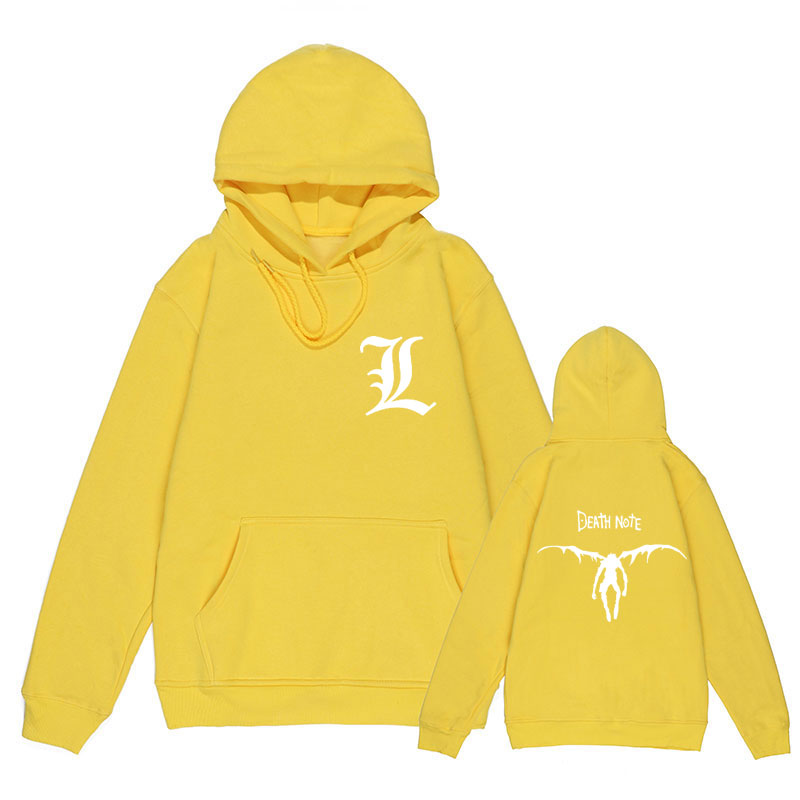 Harajuku Anime DN Death Note Autumn Winter Unisex Hoodies Japanese Printed Men's Hoodie Streetwear Casual Sweatshirts Harajuku Anime DN Death Note Autumn Winter Unisex Hoodies Japanese Printed Men's Hoodie Streetwear Casual Sweatshirts
