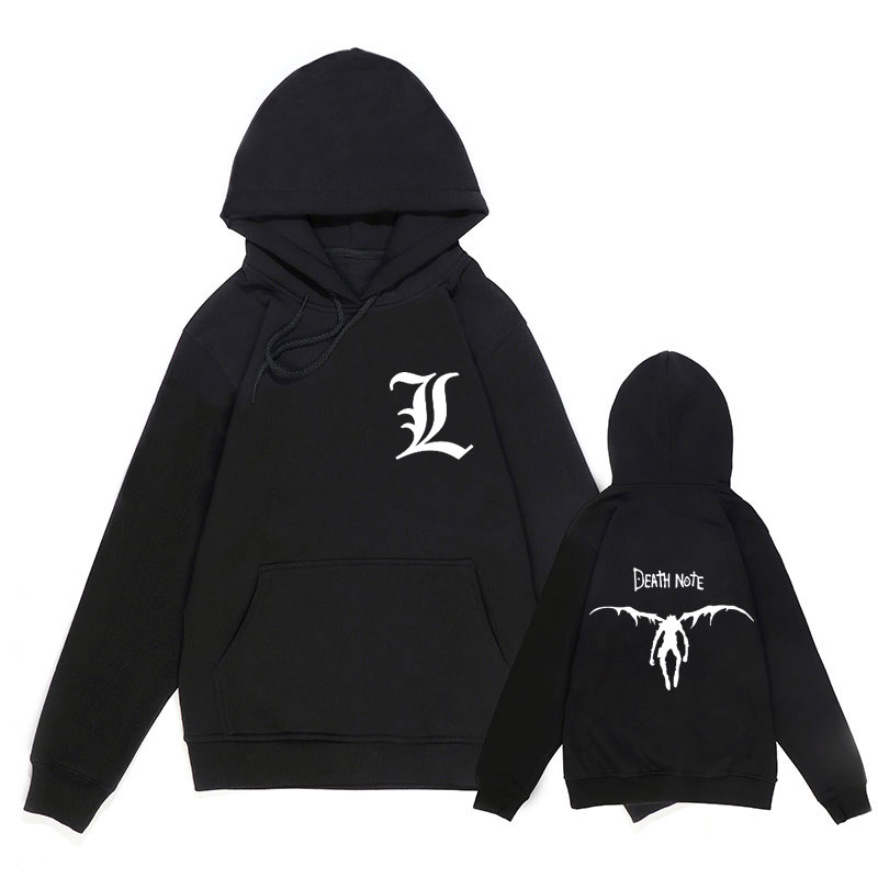 Harajuku Anime DN Death Note Autumn Winter Unisex Hoodies Japanese Printed Men's Hoodie Streetwear Casual Sweatshirts Harajuku Anime DN Death Note Autumn Winter Unisex Hoodies Japanese Printed Men's Hoodie Streetwear Casual Sweatshirts