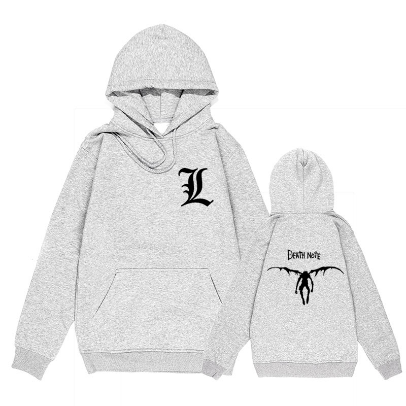 Harajuku Anime DN Death Note Autumn Winter Unisex Hoodies Japanese Printed Men's Hoodie Streetwear Casual Sweatshirts Harajuku Anime DN Death Note Autumn Winter Unisex Hoodies Japanese Printed Men's Hoodie Streetwear Casual Sweatshirts