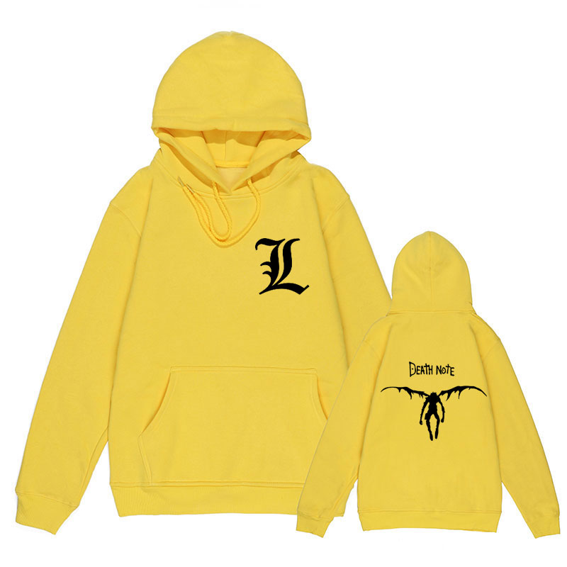 Harajuku Anime DN Death Note Autumn Winter Unisex Hoodies Japanese Printed Men's Hoodie Streetwear Casual Sweatshirts Harajuku Anime DN Death Note Autumn Winter Unisex Hoodies Japanese Printed Men's Hoodie Streetwear Casual Sweatshirts