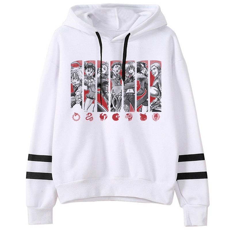 Manga Anime DN Death Note The Promise Neverland Funny Cartoon Hoodies Women Fullmetal Alchemist Seven Deadly Sins Sweatshirt Female