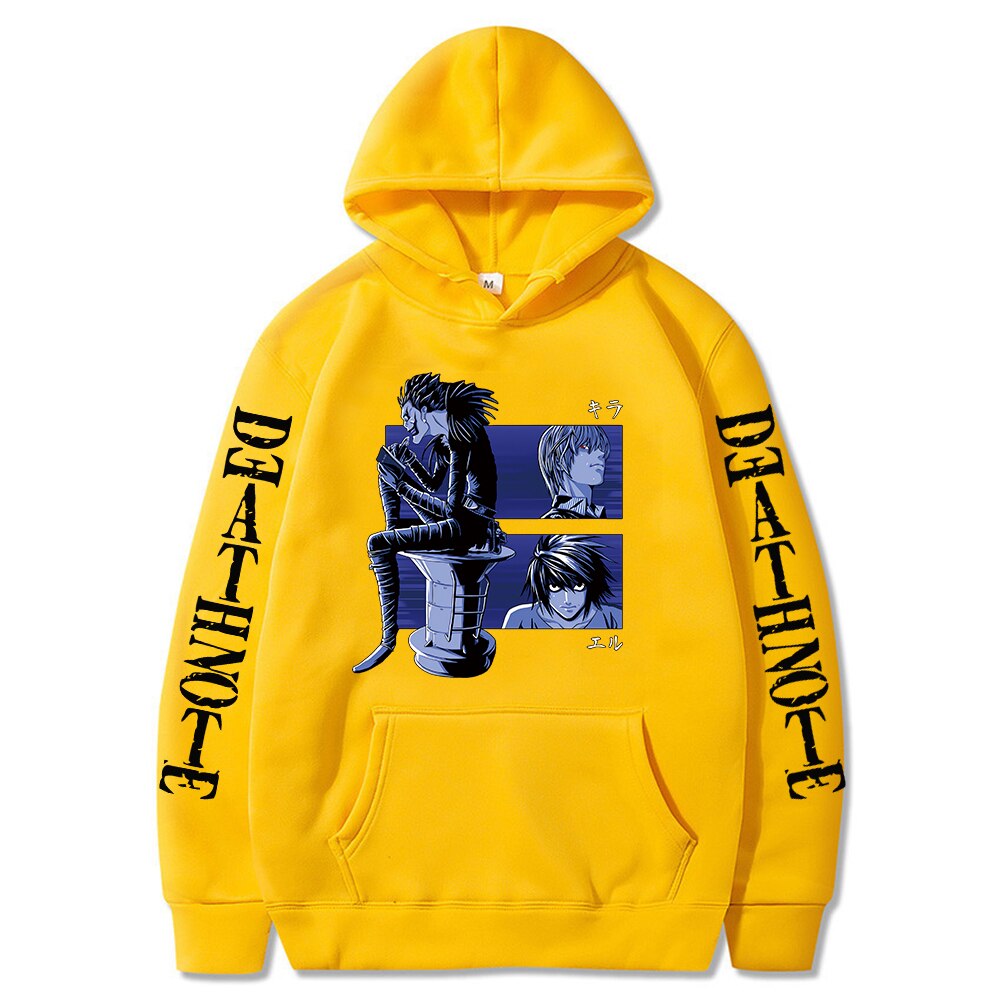 Anime DN Death Note Sweatshirts Hooded Pullover Women Men Ryuk Harajuku Long Sleeve Hoodie Hip Hop Sweatshirt Tops Anime DN Death Note Sweatshirts Hooded Pullover Women Men Ryuk Harajuku Long Sleeve Hoodie Hip Hop Sweatshirt Tops