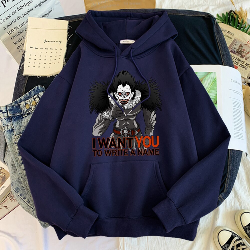 Man Hoodie Japan Anime DN Death Note I Want You Streetwear Trend Hoodie For Mens Street Fashion Hoodies Fleece Sweatshirt Men Man Hoodie Japan Anime DN Death Note I Want You Streetwear Trend Hoodie For Mens Street Fashion Hoodies Fleece Sweatshirt Men