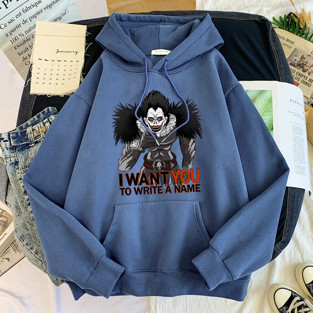 Man Hoodie Japan Anime DN Death Note I Want You Streetwear Trend Hoodie For Mens Street Fashion Hoodies Fleece Sweatshirt Men Man Hoodie Japan Anime DN Death Note I Want You Streetwear Trend Hoodie For Mens Street Fashion Hoodies Fleece Sweatshirt Men