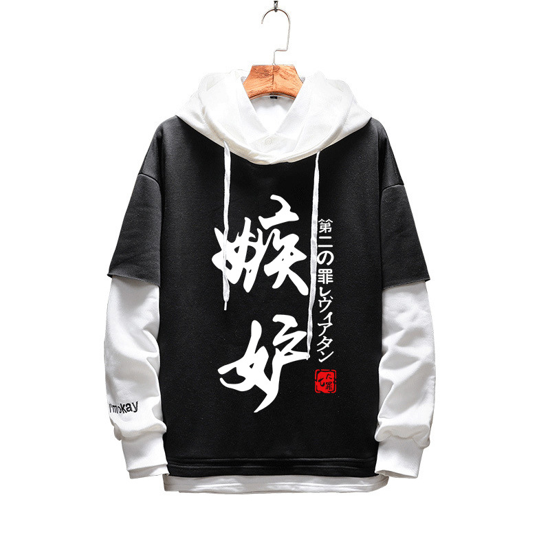 Anime DN Death Note Cosplay Sweatshirts Meliodas Hoodies 3D Men Women Yagami Light Hoodie Clothing Fake Hip Hop Two Piece